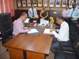 An mou was signed with survey department for rubber land mapping